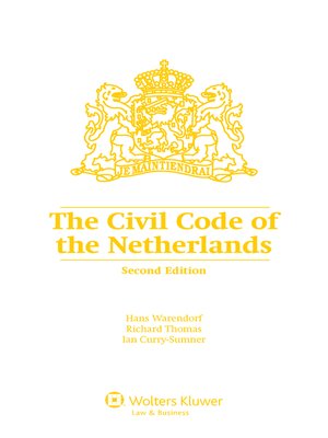 cover image of The Civil Code of the Netherlands